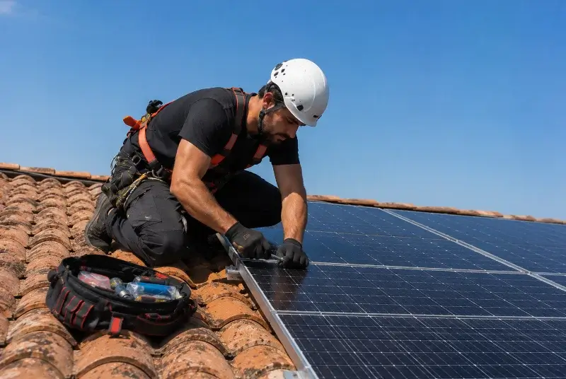 Maintenance et monitoring de panneaux solaires à Châbons