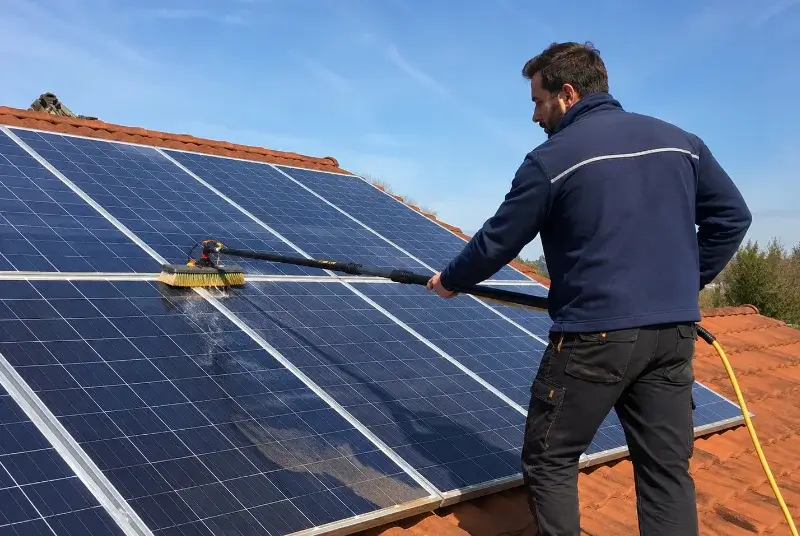 Nettoyage et entretien de panneaux solaires à Châbons